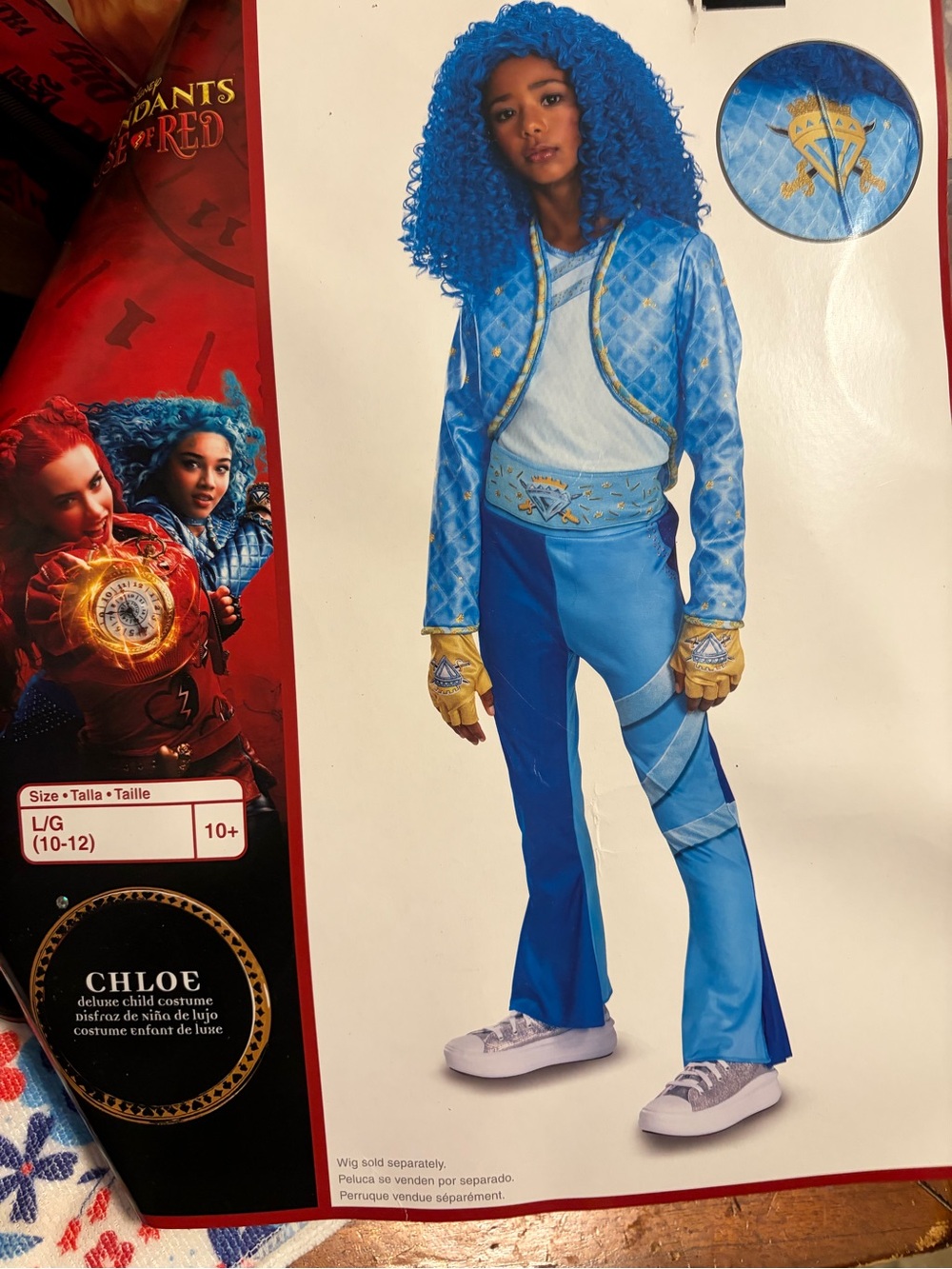 Chloe Blue Girls' Deluxe Costume - Kids Costume size L New without tags